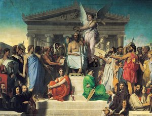 The Apotheosis Of Homer — Jean-auguste-dominique Ingres