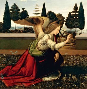 The Annunciation. Detail — Leonardo Da Vinci