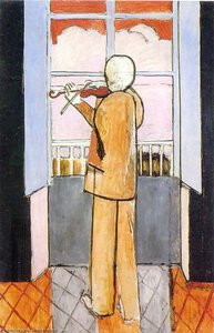 Le Violoniste À La Fenêtre, Nice, Hôtel Beau Rivage Huile Sur Toile Paris, Musée National D’art Moderne — Matisz