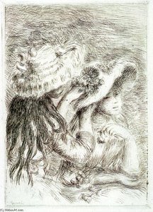 The Hat Pinned — Pierre-auguste Renoir