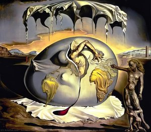 Geopoliticus Child Watching The Birth Of The New Man, 1943 — Salvador Dalí
