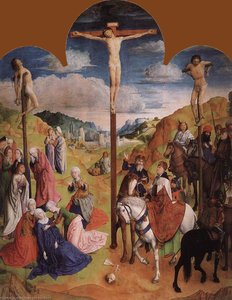 Kalvarien-triptychon (mitteltafel) — Hugo Van Der Goes