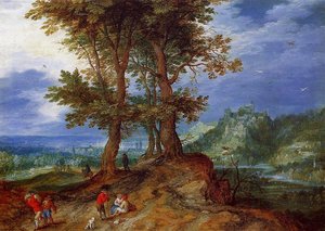 On The Road To Market — Jan Brueghel The Elder