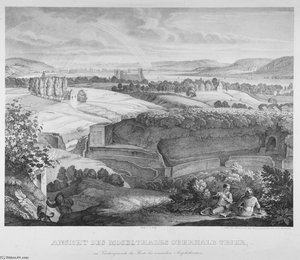 View On The Mosel Valley Above Trier