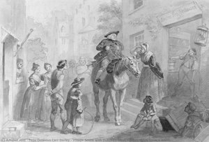 Village Scene With Dutch Colonial Figures (from Hosack Album) — 펠릭스 옥타비우스 카 다를리