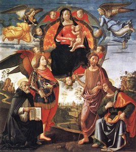 Madonna In Gloria Con I Santi — Domenico Ghirlandaio