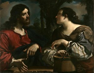 Christ And The Woman Of Samaria — جيوفاني فرانشيسكو باربيري
