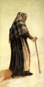 Vyresnė Moteris Su Palto Puvimu Ir Tiekėjais — Vinsentas Van Gogas