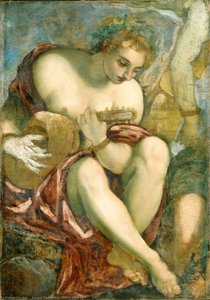 Muse With Lute — Jacopo Tintoretto