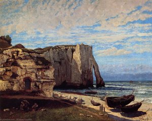 The Cliffs At Etretat After The Storm — Gustave Courbet