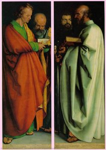 The Four Holy Men,1526, Alte Pinakothek,münchen — Albrecht Dürer