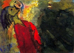 Figures Craning Their Necks — Emile Nolde