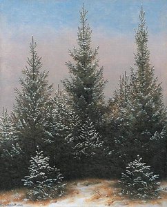 Fir Trees In The Snow — Caspar David Friedrich