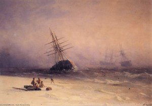 Shipwreck On The Black Sea — Ivan Konstantinovich Aivazovsky