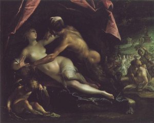 Pan And Selene — Hans Von Aachen