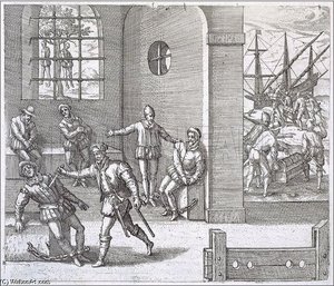 Spanish Traitors In Panama Executed While Gold Stolen From The — Theodore De Bry