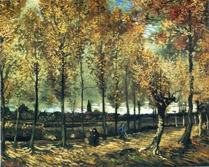 Lane With Poplars Near Nuenen — Vincent Willem Van Gogh