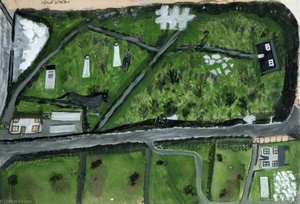 'Consols Mine Raswall Hill and the Road Zennor to Farms. The White You See Is Granite'