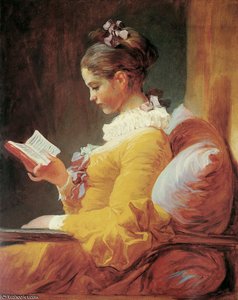 Young girl reading