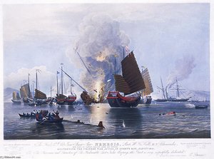 Destroying Chinese War Junks