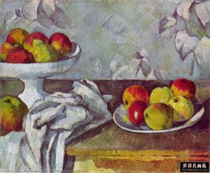 Still Life With Apples And Fruit Bowl — Paul Cézanne