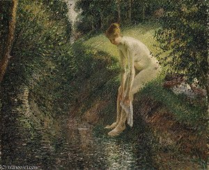 Bather In The Woods — Camille Pissarro