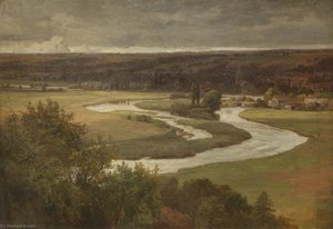 The Thames At Great Marlowe — James Aumonier