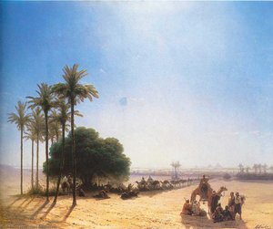 Caravan In Oasis, Egypt — Ivan Konstantinovich Aivazovsky