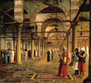 Prière Publique dans la Mosquée d'Amr, Le Caire