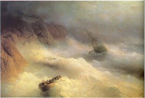 Tempest By Cape Aiya — Ivan Konstantinovich Aivazovsky