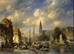Urban Landscape — Charles Henri Joseph Leickert