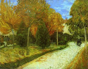 Path In The Park At Arles — Vincent Willem Van Gogh
