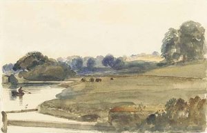 The Lake At Burghley House — Peter De Wint
