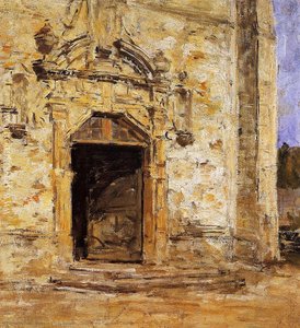 Door Of The Touques Church — Eugène Louis Boudin