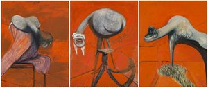 Three Studies For Figures At The Base Of A Crucifixion — Francis Bacon