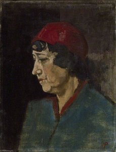 Woman in a red Hat