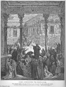 Daniel Confounds The Priests Of Bel — Paul Gustave Doré