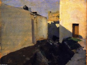 White Walls In Sunlight, Morocco — John Singer Sargent