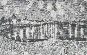 The Starry Night (draft) — Vincent Willem Van Gogh