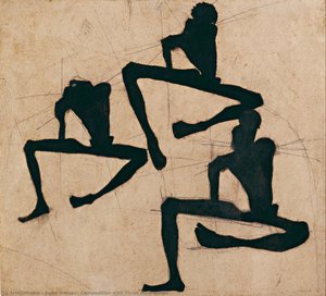 Composition With Three Male Nudes — Egon Schiele