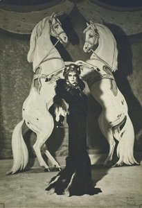 The Marquise Casati, “the Empress of Austria Ramping her Horses Flick and Flock”, at the Ball of the Famous Paintings, Hosted by the Count Étienne de Beaumont, in Paris.