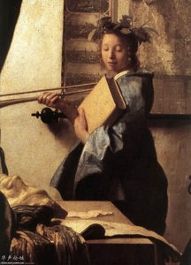 The Art Of Painting (detail) — Johannes Vermeer