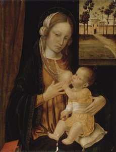 Madonna And Child (maria Lactans) — Ambrogio Bergognone