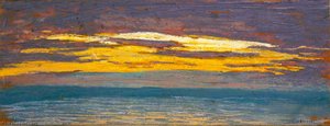 View of the Sea at Sunset