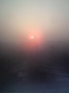 The rising sun
