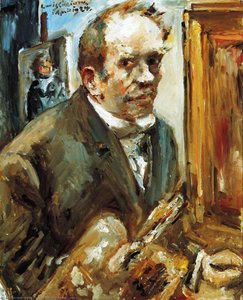 Self Portrait With Palette — Lovis Corinth
