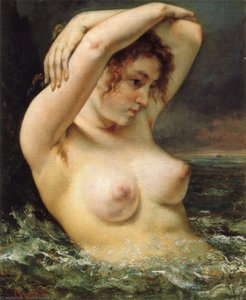 The Woman In The Waves — Gustave Courbet