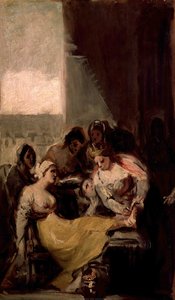 St Isabel of Portugal treating the wounds of an injured