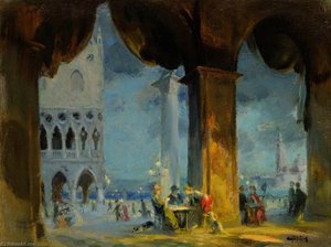 In The Piazetta, Venice — Charles Hodge Mackie