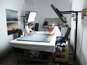 Restauro dello studio di lavoro nella Galleria Nazionale Altena